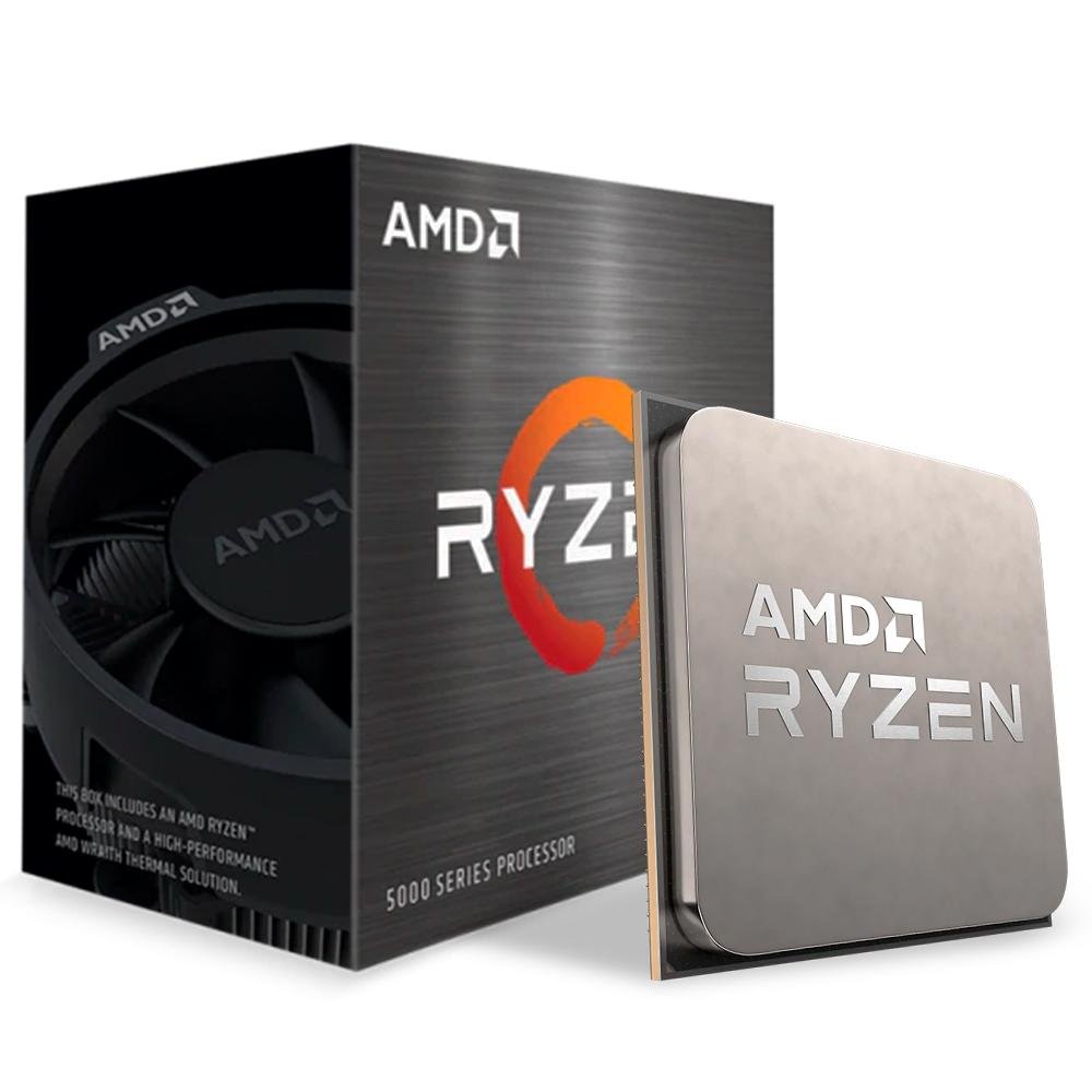Processador AMD Ryzen 5 5600X 3.70GHz (Turbo 4.60GHz) - 5000 Series, AM4 - 100-100000065BOX