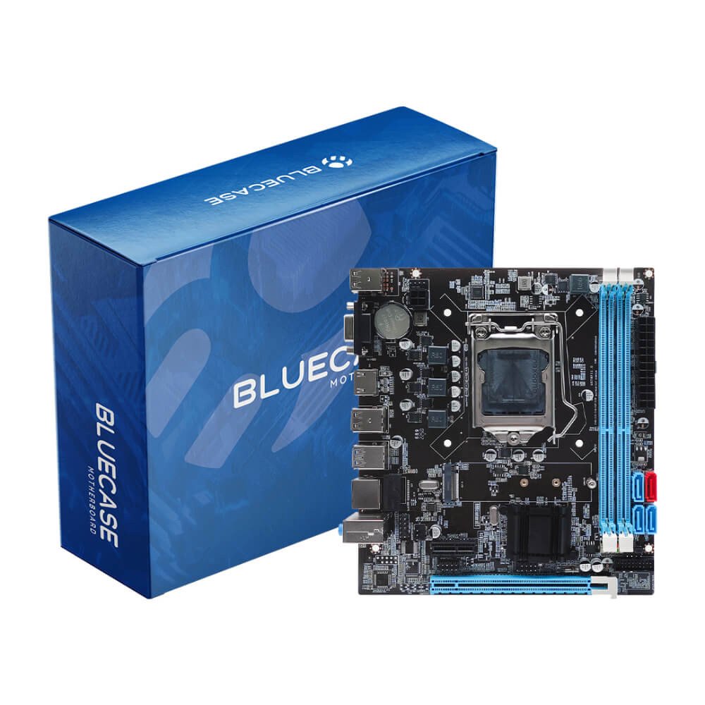 Placa-Mãe Bluecase BMBB75-G3HGU-M2, Intel LGA 1155, Micro ATX, DDR3 - BMBB75-G3HGU-M2BX