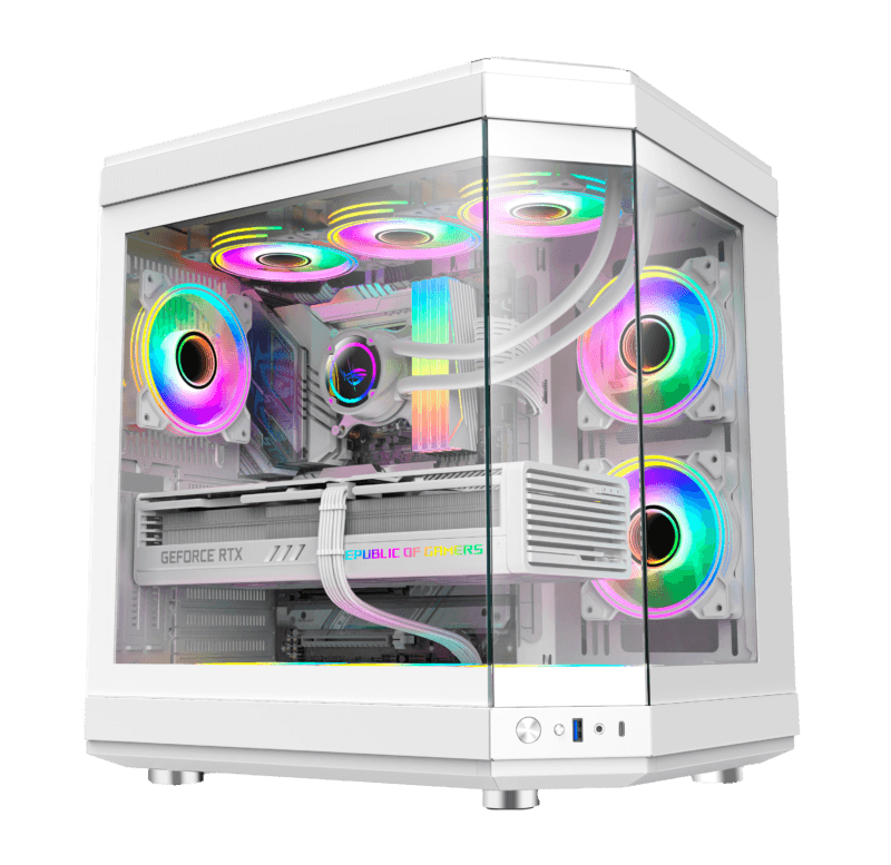 PC Gamer Ryzen 5 5600X, RTX 4060, 16GB RGB DDR4, SSD NVMe 500GB, 600w 80 Plus, UNR16-E