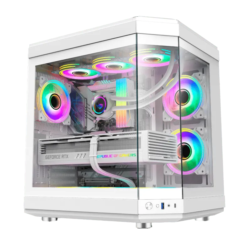 PC Gamer Ryzen 5 5600X, RTX 4060, 16GB RGB DDR4, SSD NVMe 500GB, 600w 80 Plus, UNR16-E