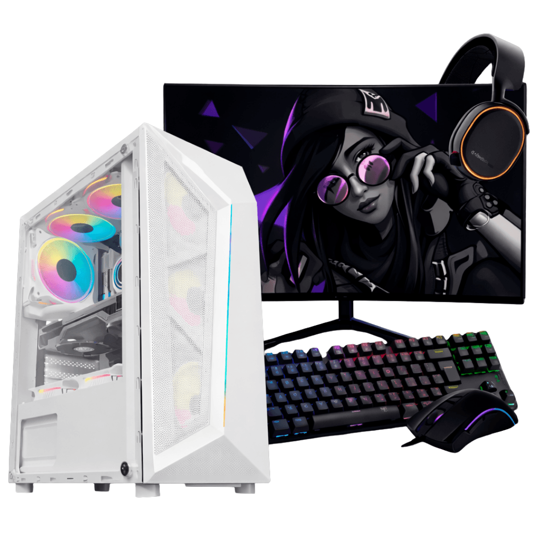 PC Gamer Completo Ryzen 5 5500, RTX 3060, 16GB DDR4, SSD 480GB, 600W 80 Plus