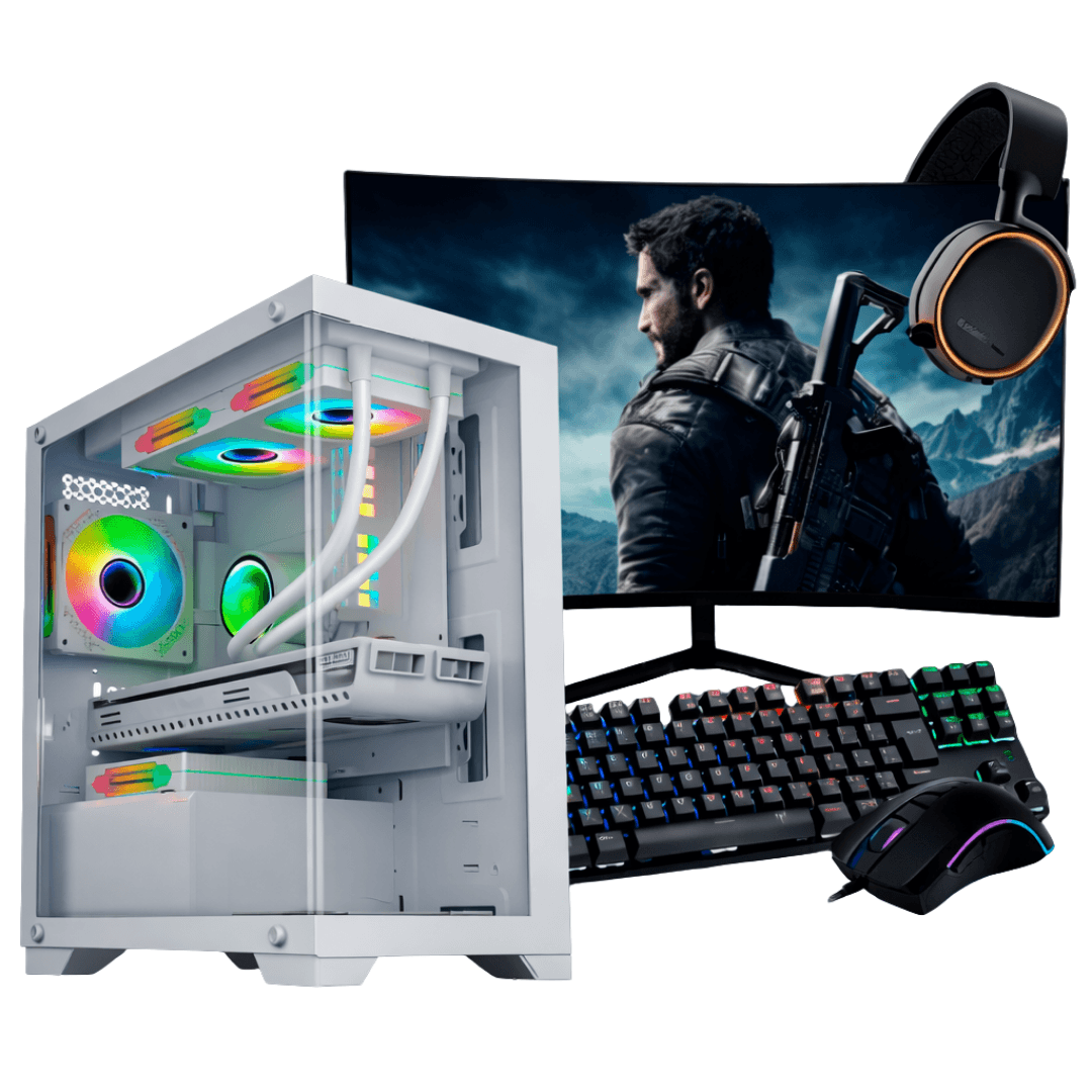 PC Gamer Completo Ryzen 5 5500, RX 6600, 16GB DDR4, SSD 480GB, 500W 80 Plus, PCTRE003-E