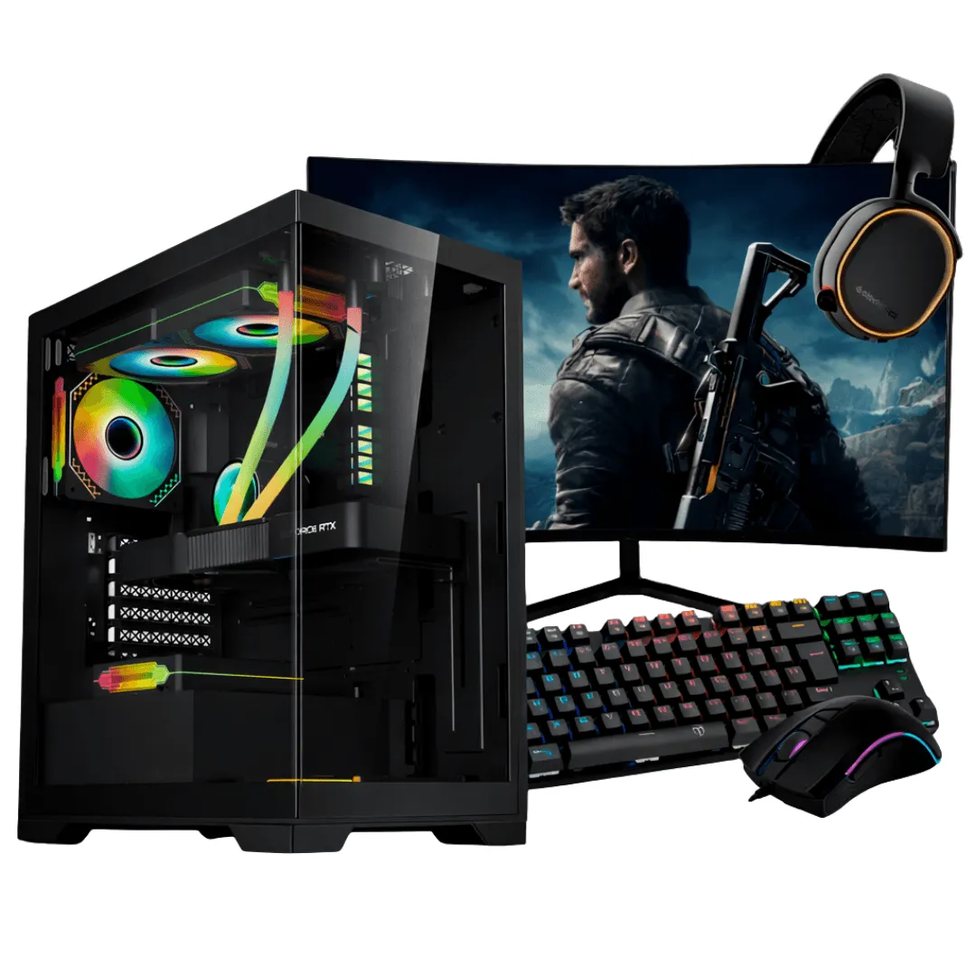 PC Gamer Completo Ryzen 5 8400F, RX 9060 XT, 16GB DDR5, SSD NVMe 500GB, 600W 80 Plus, AQP064-E