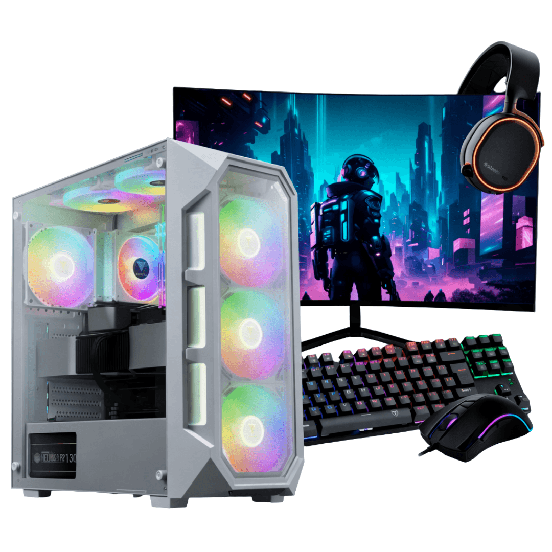 PC Gamer Completo Ryzen 5 9600, RTX 5060, 16GB DDR5, SSD NVMe 500GB, 600W 80 Plus, GC10104-E