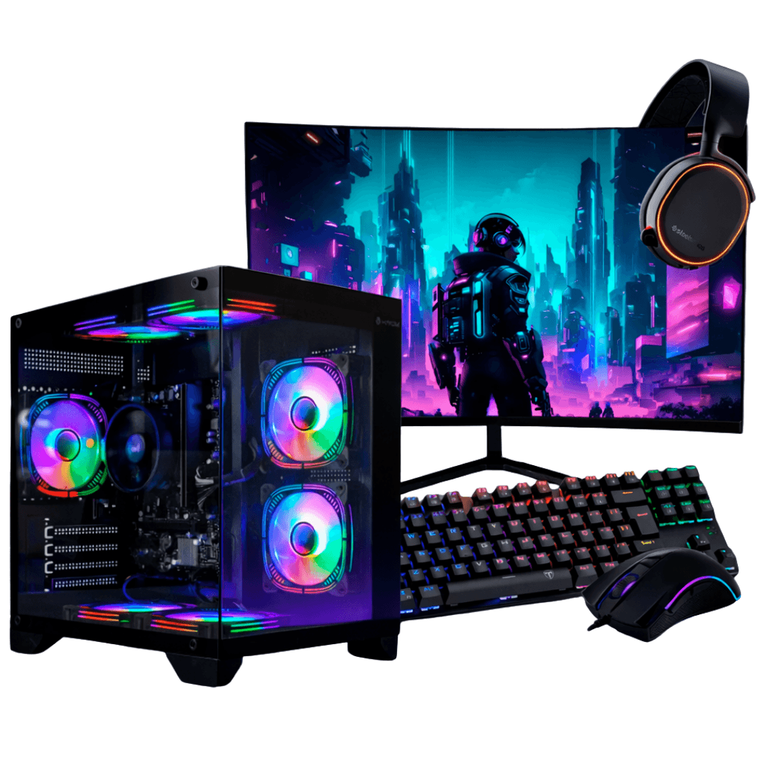 PC Gamer Completo Ryzen 5 5600GT, 16GB DDR4, SSD 480GB, 500W 80 Plus, PCGT12-E