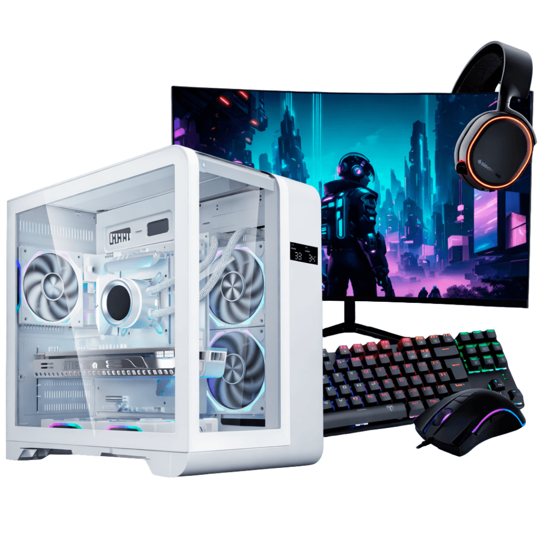 PC Gamer Completo Ryzen 5 4500, RTX 2060, 16GB DDR4, SSD NVMe 500GB, 600W 80 Plus, PCR7G14-E