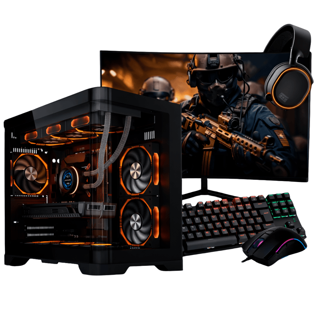 PC Gamer Completo Ryzen 5 5500, RX 6600, 16GB DDR4, SSD 480GB, 600W 80 Plus, MAD006-E
