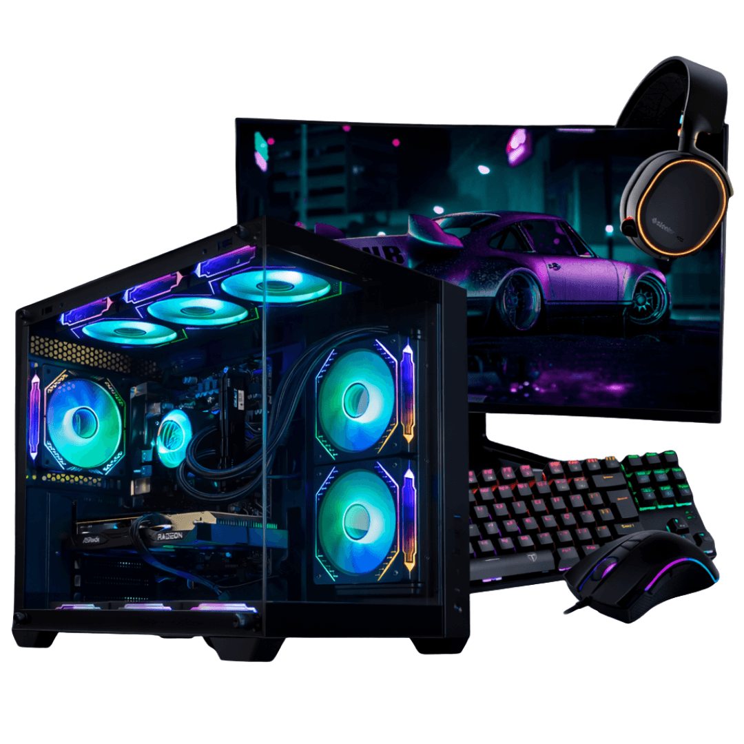 PC Gamer Completo Ryzen 5 4500, RTX 3050, 16GB DDR4, SSD 480GB, 600W 80 Plus, KMHH009-E
