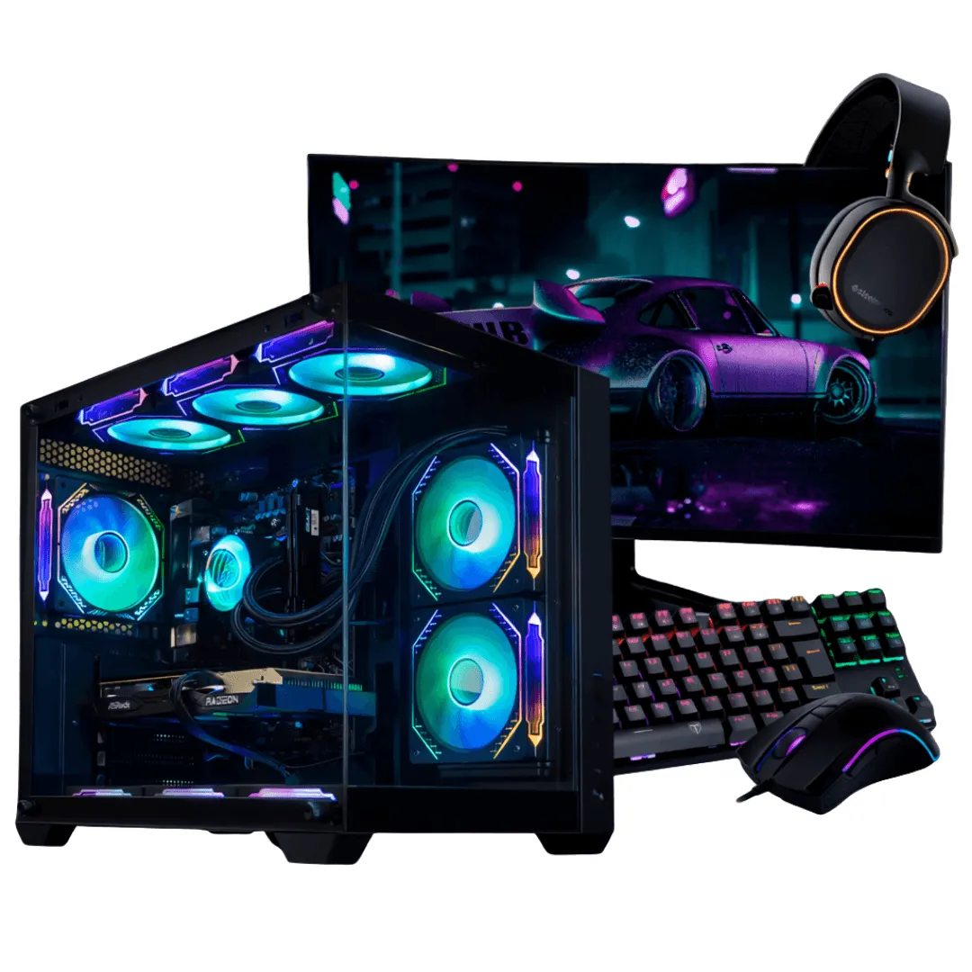 PC Gamer Completo Ryzen 5 4500, RTX 3050, 16GB DDR4, SSD 480GB, 600W 80 Plus, KMHH009-E