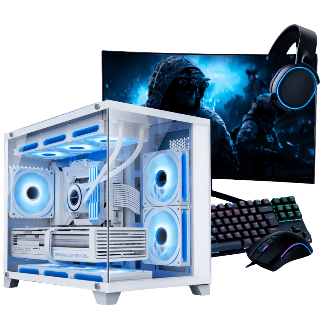 PC Gamer Completo Ryzen 5 5500, RX 6600, 16GB DDR4, SSD 480GB, 600W 80 Plus, KMHH015-E
