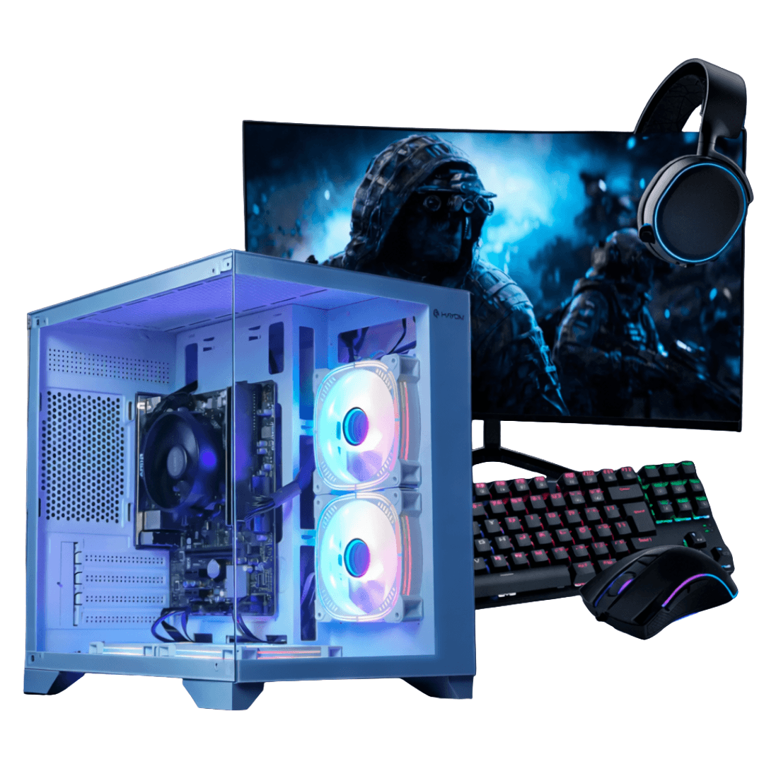 PC Gamer Completo Ryzen 5 8600G, 16GB DDR5, SSD NVMe 1TB, 500W 80 Plus, AQUA070-E