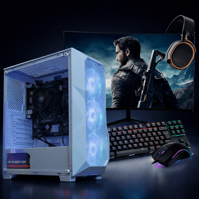 AMD PC Gamer Completo Ryzen 5 5500, RX 6600, 16GB DDR4, SSD 480GB, 600W 80 Plus, Windows 11 Pro, PCRX008-E