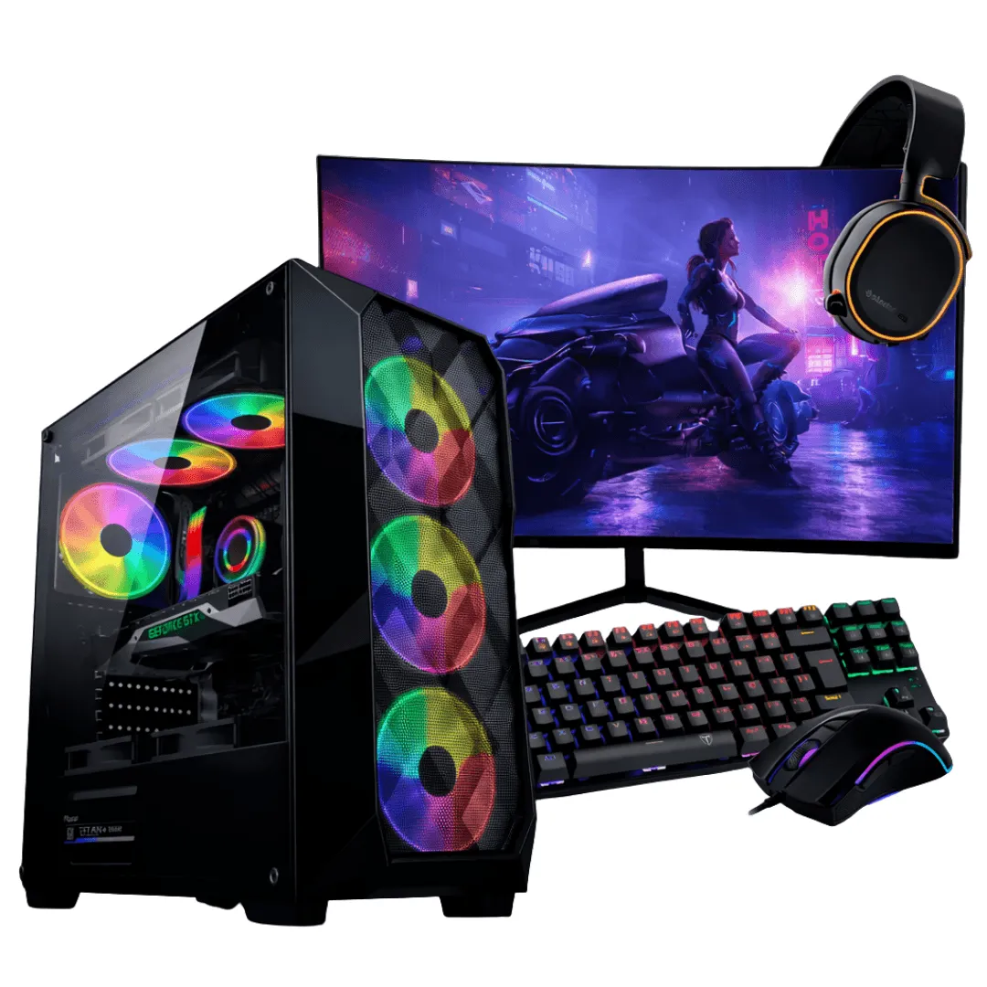 PC Gamer Completo Intel Core i5 12400F, RTX 3050, 16GB DDR4, SSD 480GB, 600W 80 Plus, MESH023-E