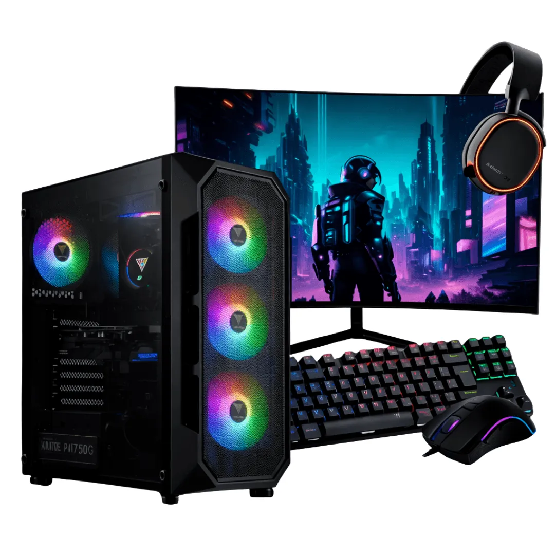 PC Gamer Completo Ryzen 5 8400F, RTX 5060, 16GB DDR5, SSD NVMe 500GB, 600W 80 Plus, GC1043-E