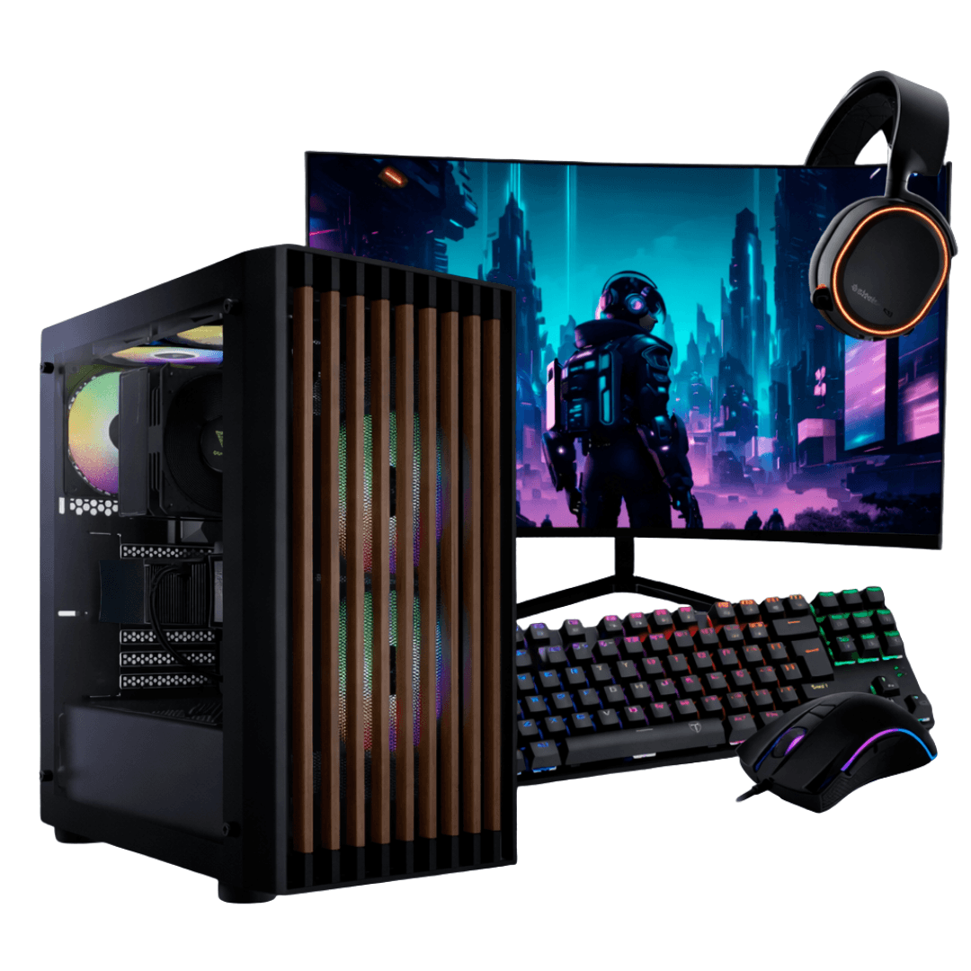 PC Gamer Completo Ryzen 5 8400F, RTX 5060, 16GB DDR5, SSD NVMe 500GB, 600W 80 Plus, GC4044-E