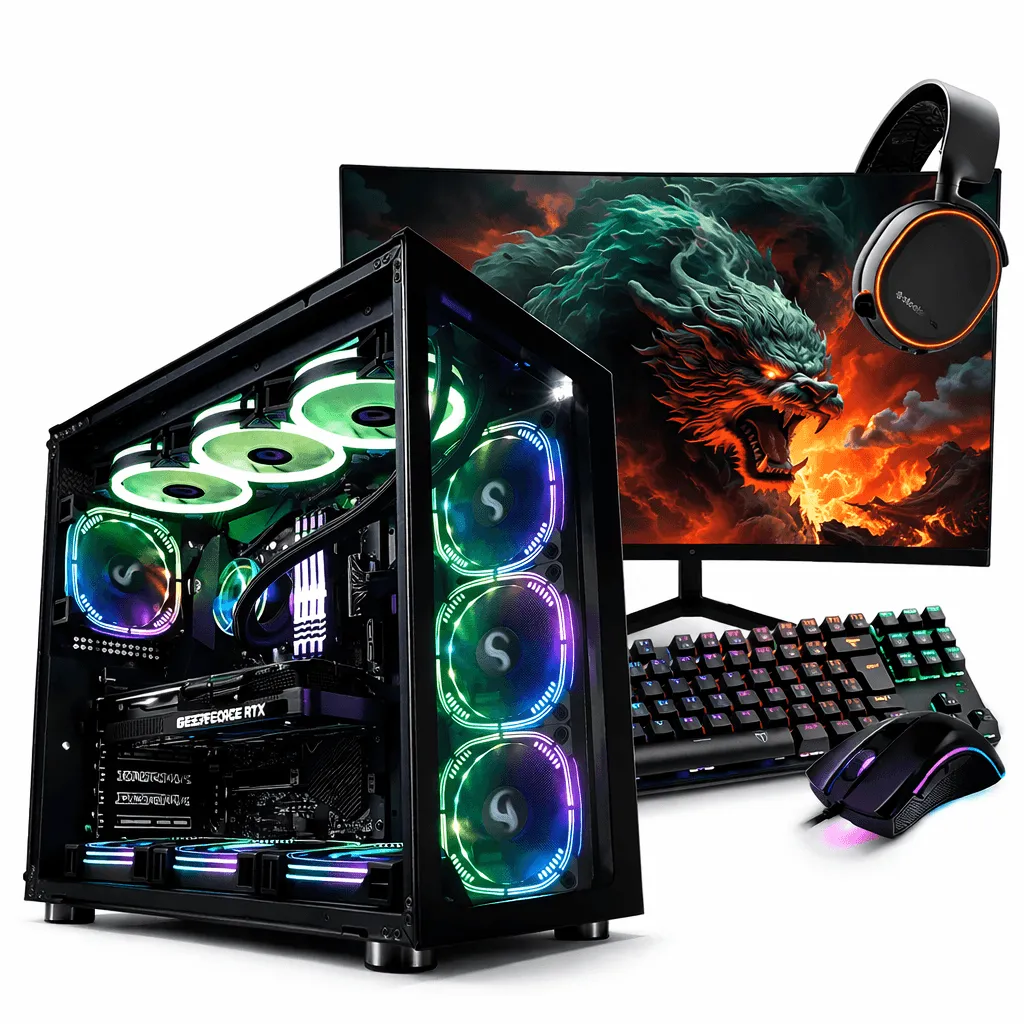 PC Gamer Completo Ryzen 7 9800X3D, RTX 5070, 16GB DDR5, SSD NVMe 1TB, 700W 80 Plus, AQG059-E