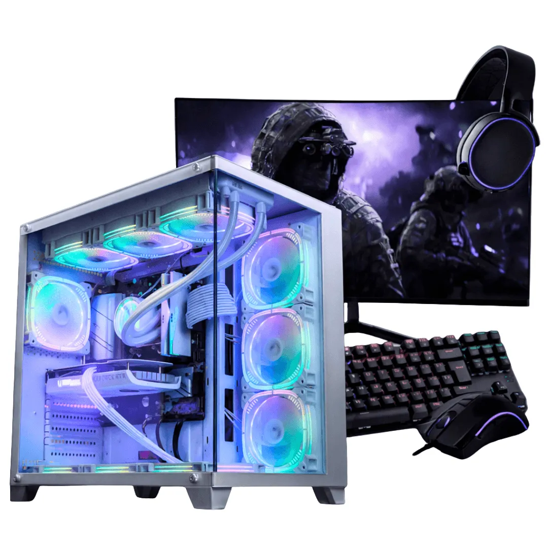 PC Gamer Completo Ryzen 7 9800X3D, RTX 5070, 16GB DDR5, SSD NVMe 1TB, 700W 80 Plus, AQG0111-E