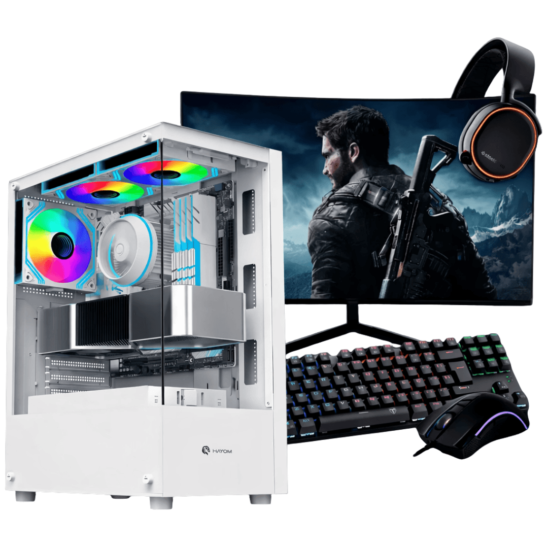 PC Gamer Completo Ryzen 5 5600, RTX 4060, 16GB DDR4, SSD NVMe 500GB, 600W 80 Plus, PCDEZE04-E