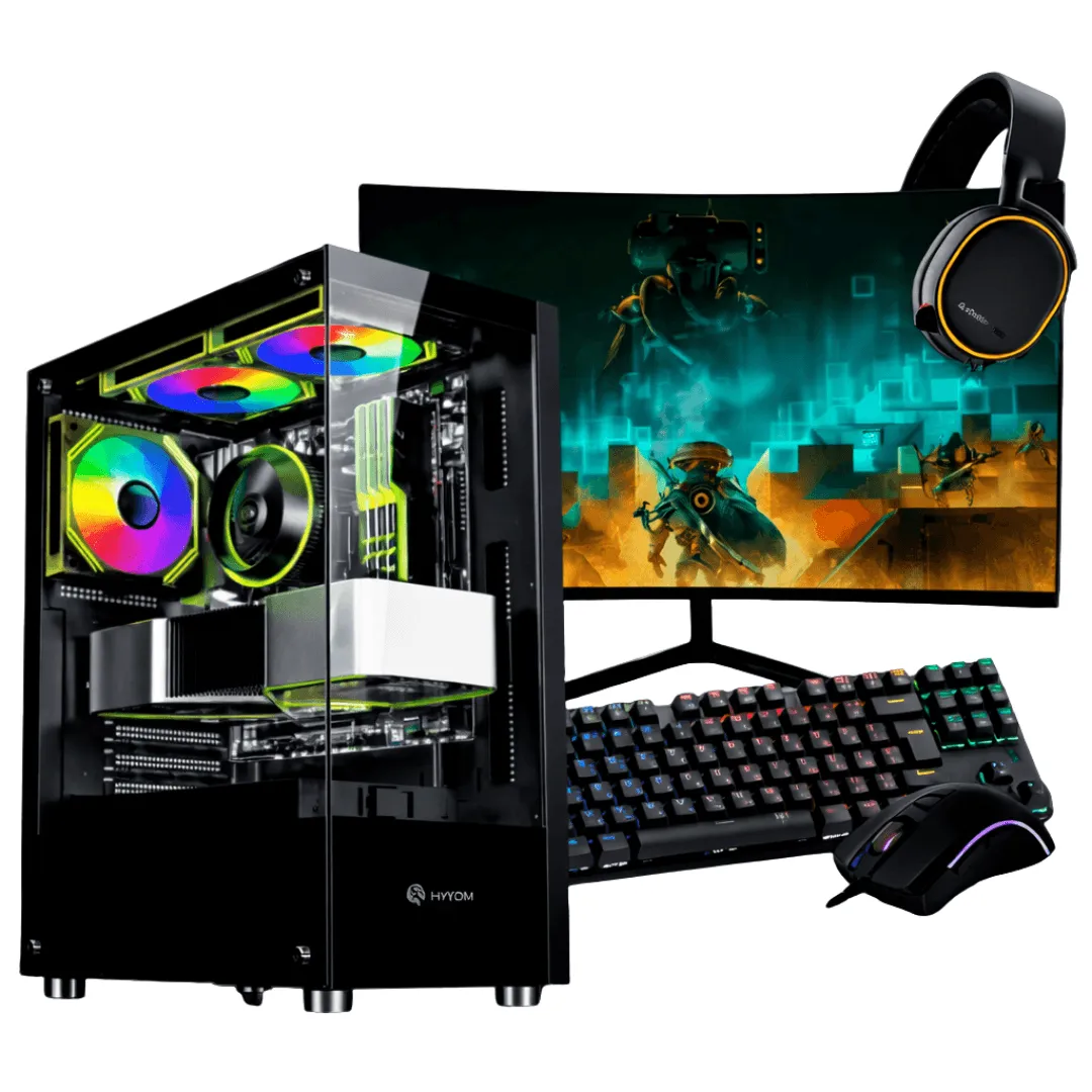 PC Gamer Completo Ryzen 5 5600, RTX 4060, 16GB DDR4, SSD NVMe 500GB, 600W 80 Plus, PCDEZE02-E