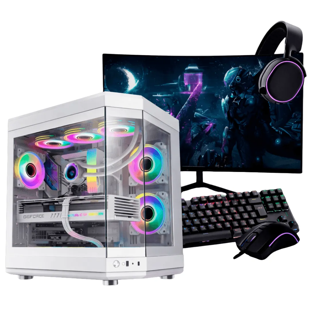 PC Gamer Completo Ryzen 5 5600X, RTX 4060, 16GB RGB DDR4, SSD NVMe 500GB, 600w 80 Plus, UNR22-E