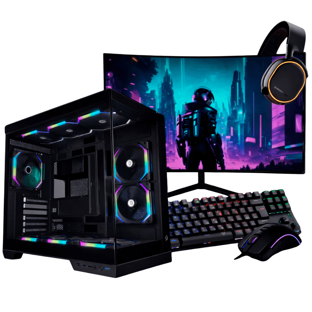 PC Gamer Completo Ryzen 7 9800X3D, RTX 4070 Super, 32GB DDR5 RGB, SSD NVMe 1TB, 700W 80 Plus, HEPC002-E