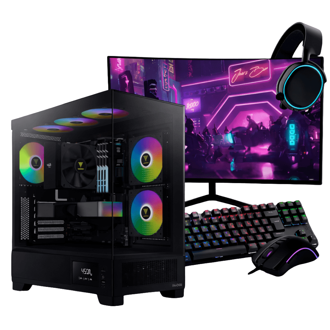 PC Gamer Completo Ryzen 5 5500, ARC B570, 16GB DDR4, SSD NVMe 500GB, 600W 80 Plus, PCARC06-E