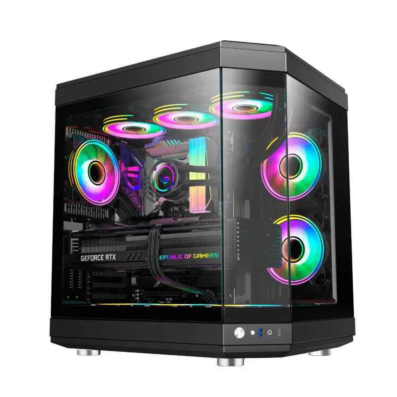 PC Gamer Ryzen 7 5800X, RTX 4060 Ti, 64GB RGB DDR4, SSD NVMe 1TB, 700W 80 Plus, Full Black, UNR06-E