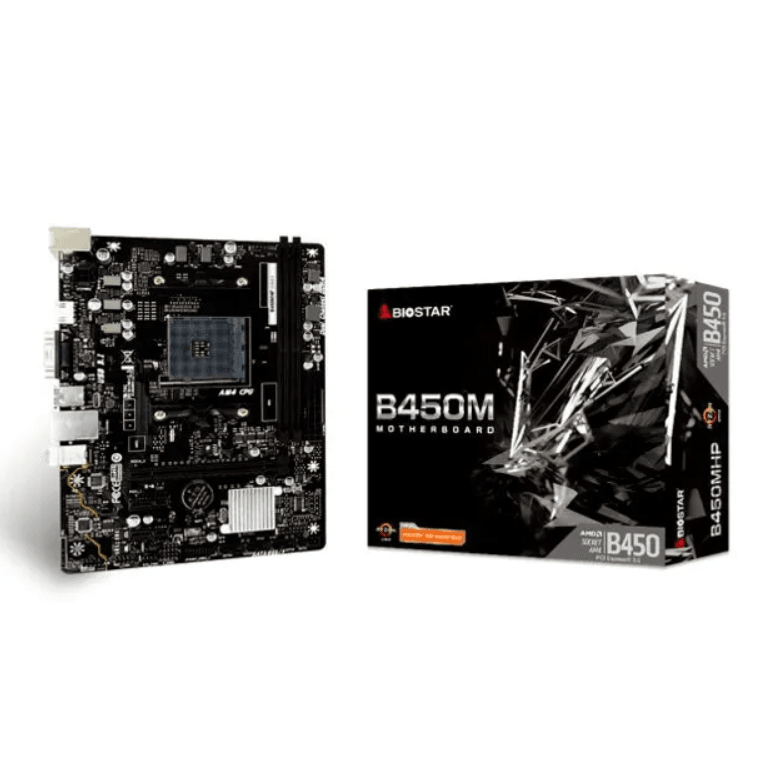 Placa Mãe Biostar B450MHP, Chipset B450, AMD AM4, mATX, DDR4