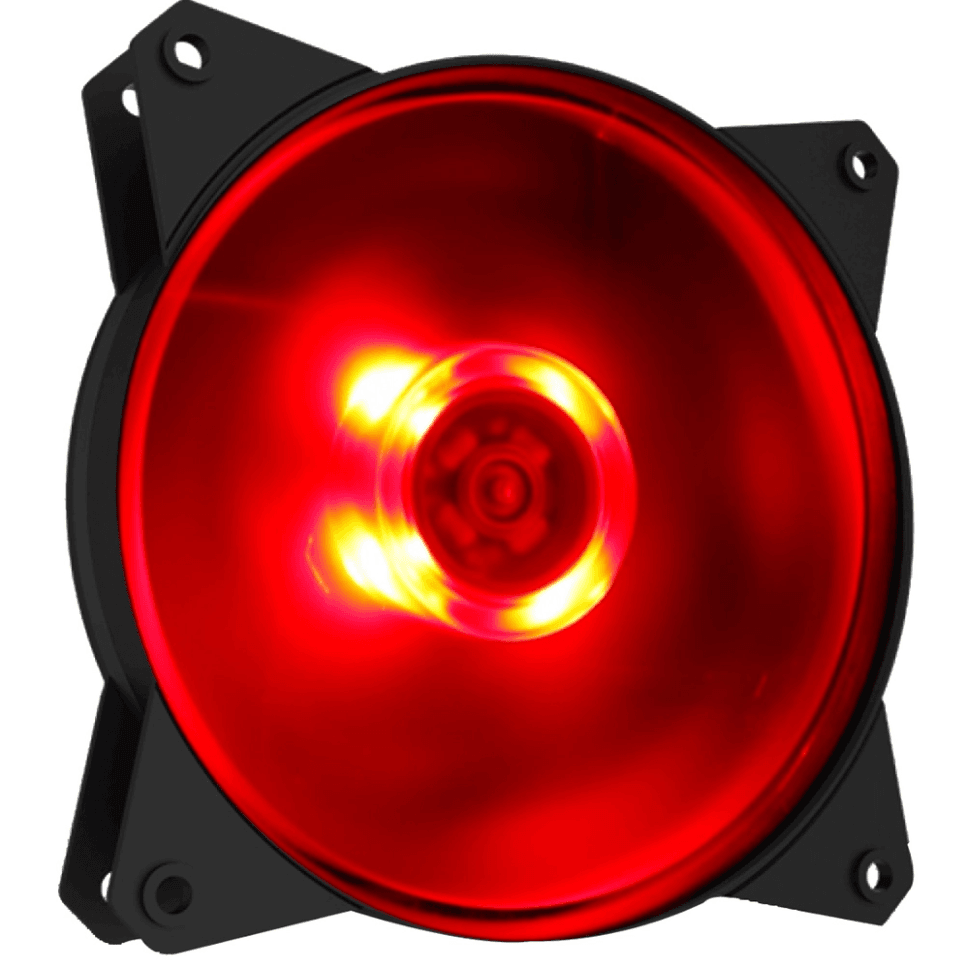 Fan Para Gabinete Masterfan 120Mm Mf120l Led Vermelho - R4-C1ds-12Fr-R1