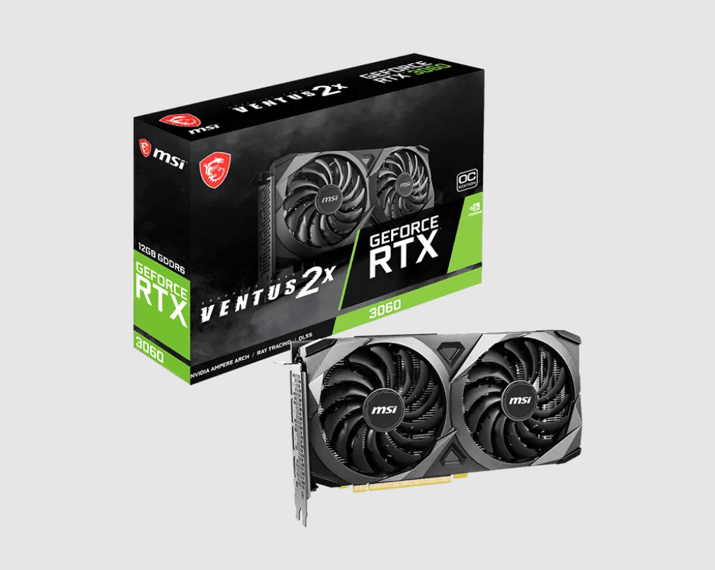 Placa de Vídeo Msi Nvidia Geforce Rtx 3060 Ventus 2x 8g Oc, 8gb Gddr6, 128 Bits - 912-v397-646