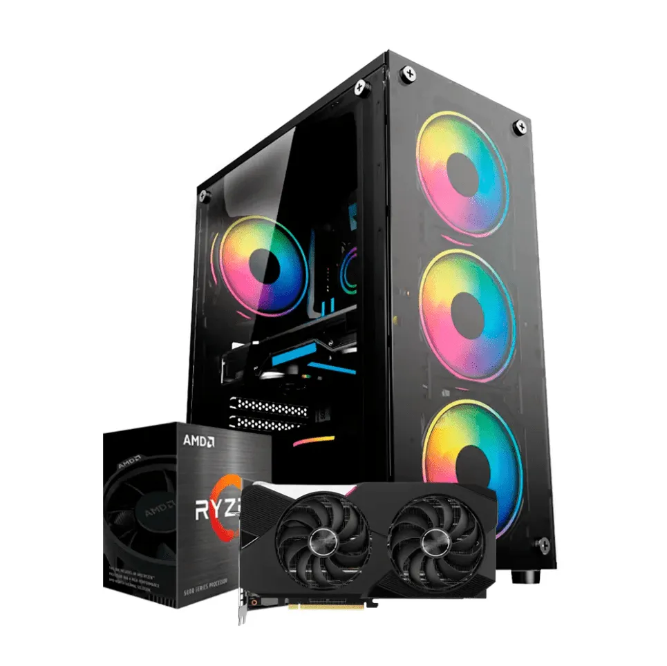 PC Gamer Ryzen 7 5700X, RTX 3060, 16GB DDR4, SSD NVMe 1TB, 700W 80 Plus, HAY043-E