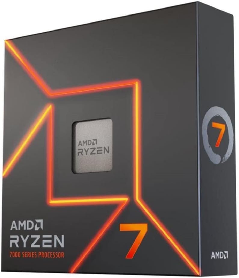 Processador AMD Ryzen 7 7700X 4.50GHz (Turbo 5.40GHz) - 7000 Series, AM5 - 100-100000591WOF