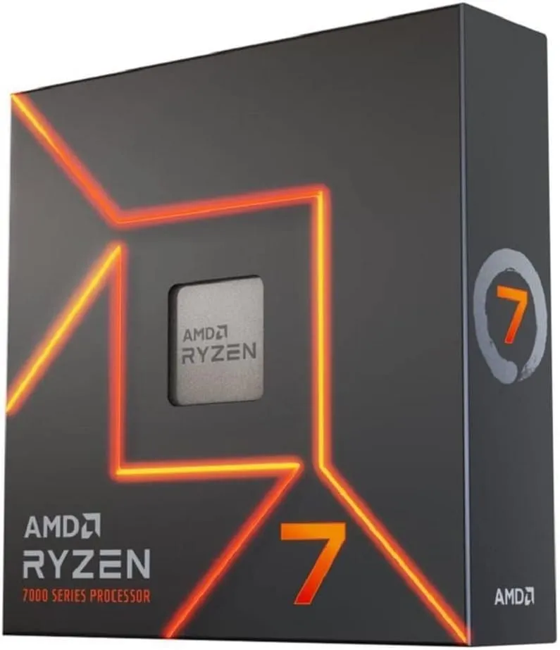 Processador AMD Ryzen 7 7700X 4.50GHz (Turbo 5.40GHz) - 7000 Series, AM5 - 100-100000591WOF