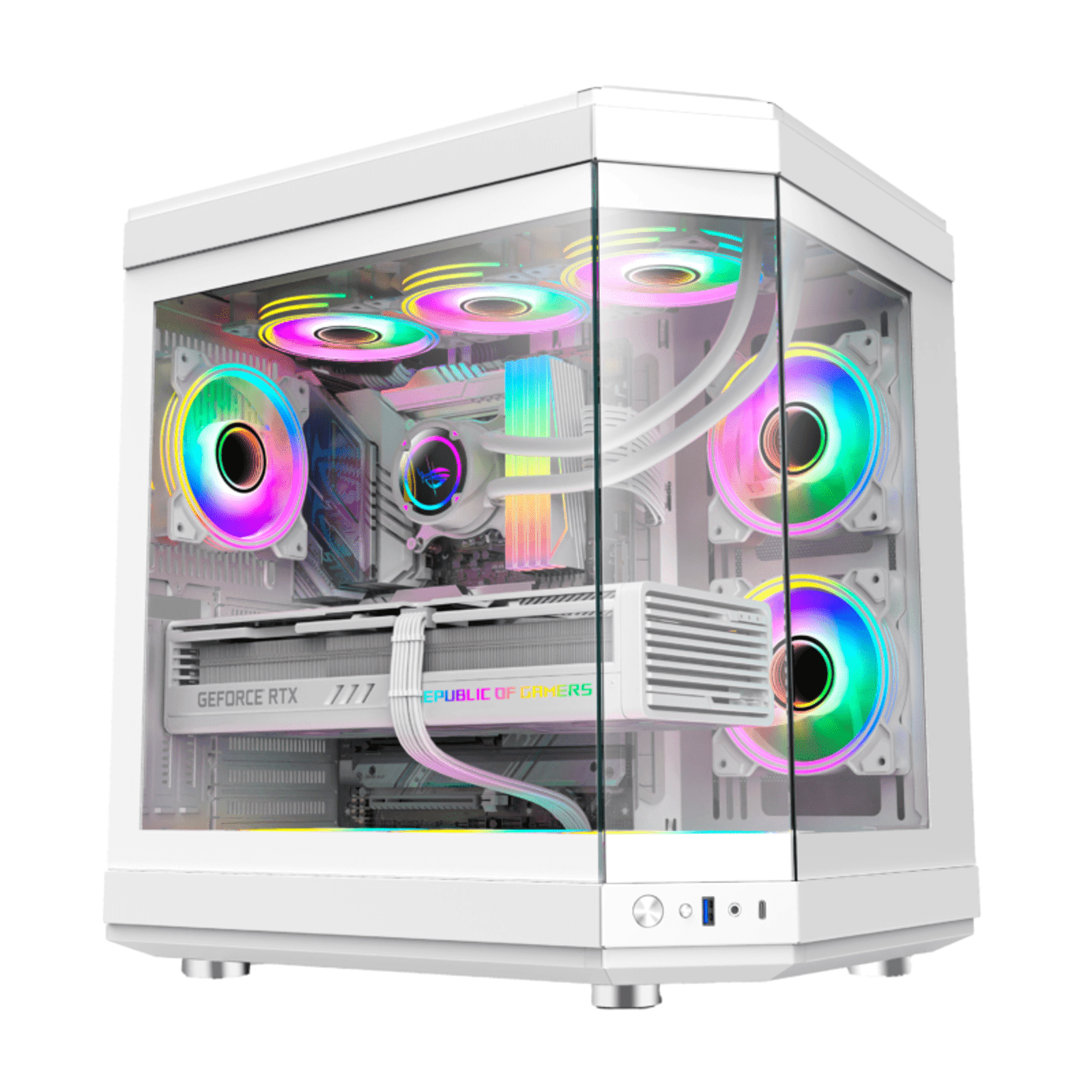 PC Gamer Ryzen 7 5700X, RTX 5060, 32GB RGB DDR4, SSD NVMe 1TB, 700W 80 Plus, 55FZ98OA-E
