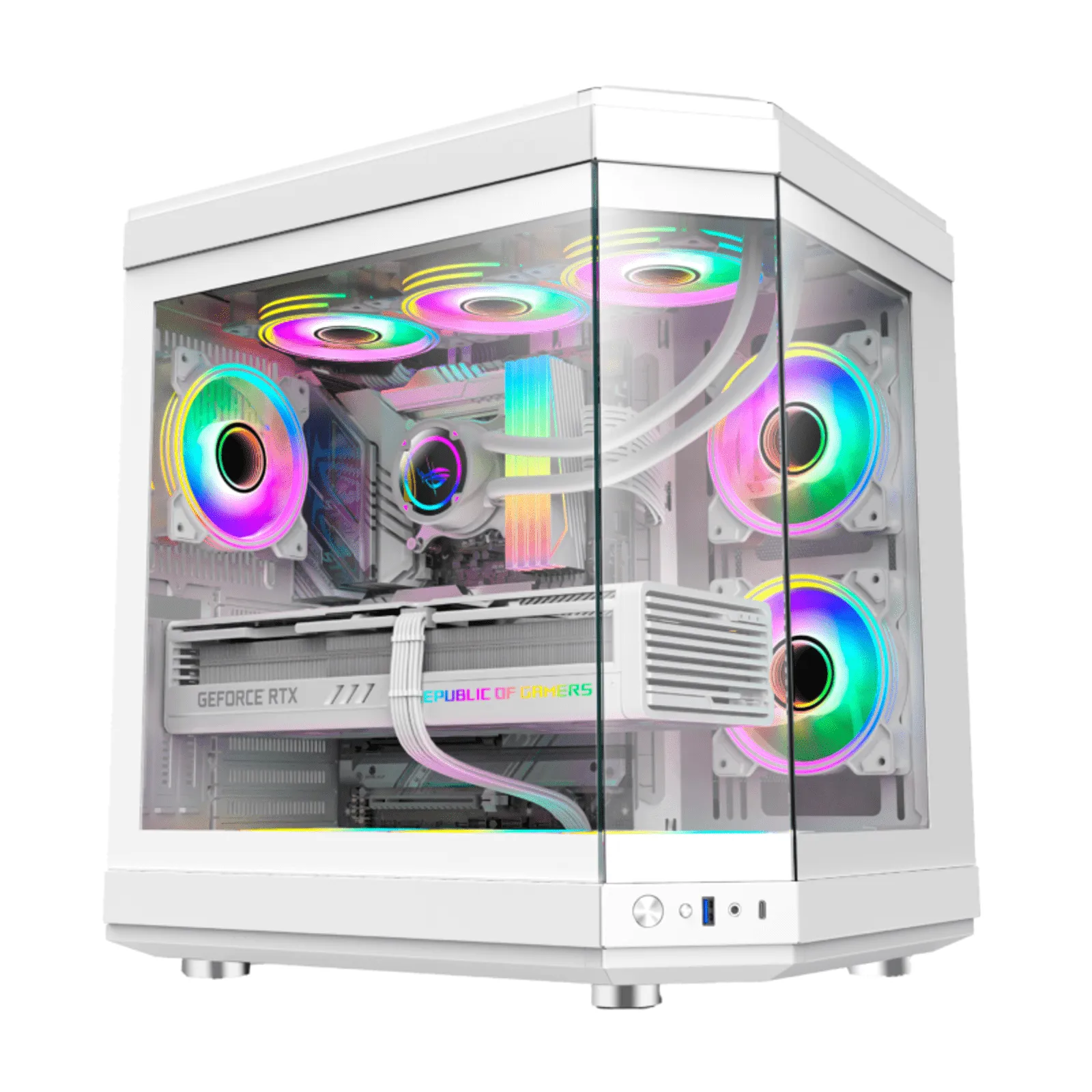 PC Gamer Ryzen 5 5600X, RTX 5060, 16GB RGB DDR4, SSD NVMe 500GB, 600W 80 Plus, 9GMK4ER1-E