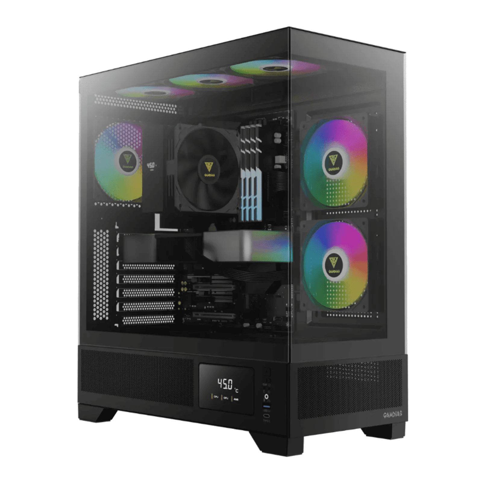 PC Gamer Ryzen 7 8700F, RTX 5060, 16GB DDR5, SSD NVMe 1TB, 700W 80 Plus, AM1019-E