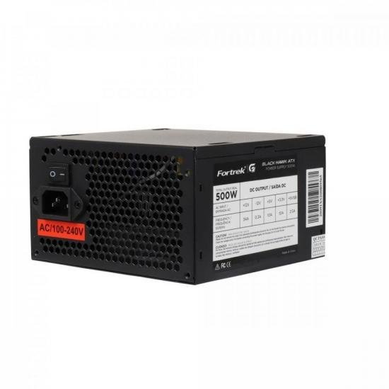 Fonte Fortrek Black Hawk, 500W, 80 Plus Bronze, PFC Ativo