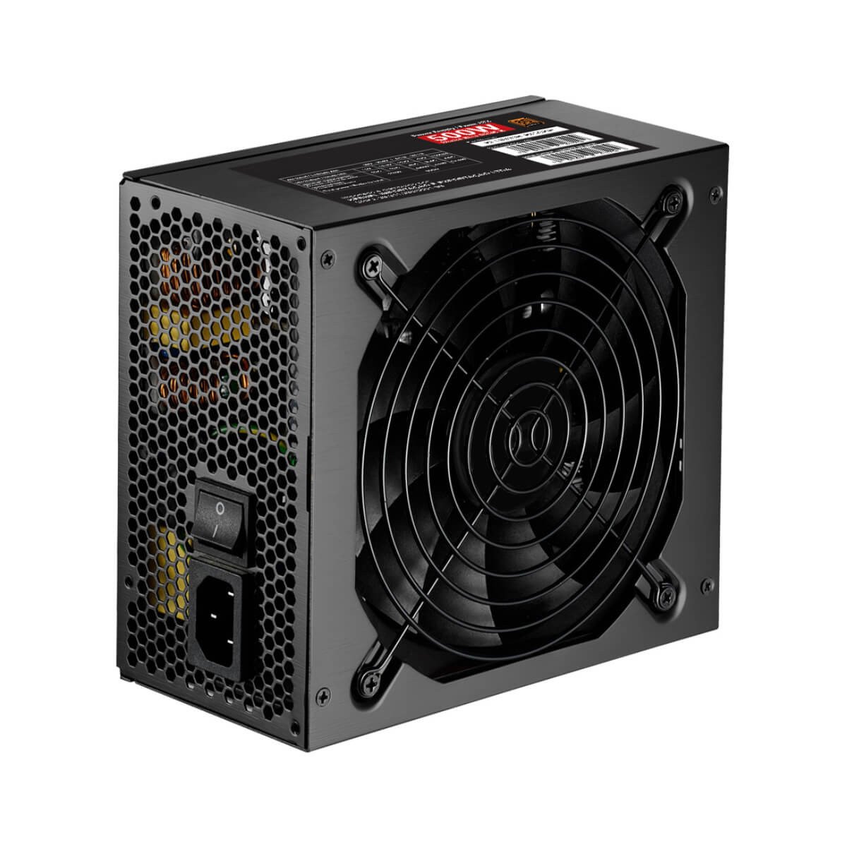 Fonte Bluecase, 500W, 80 Plus Bronze, PFC Ativo, BLU500R-B