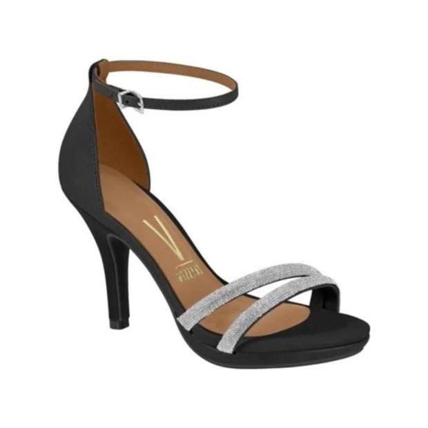 Sandália Vizzano Salto Alto Feminina Strass Terê Calçados