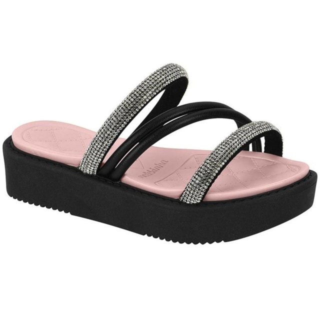 Tamanco Flatform Molekinha Strass Infantil Terê Calçados