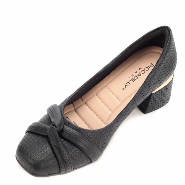 Sapato Salto Medio Piccadilly Sapatos De Salto Grosso Medio SAPATO
