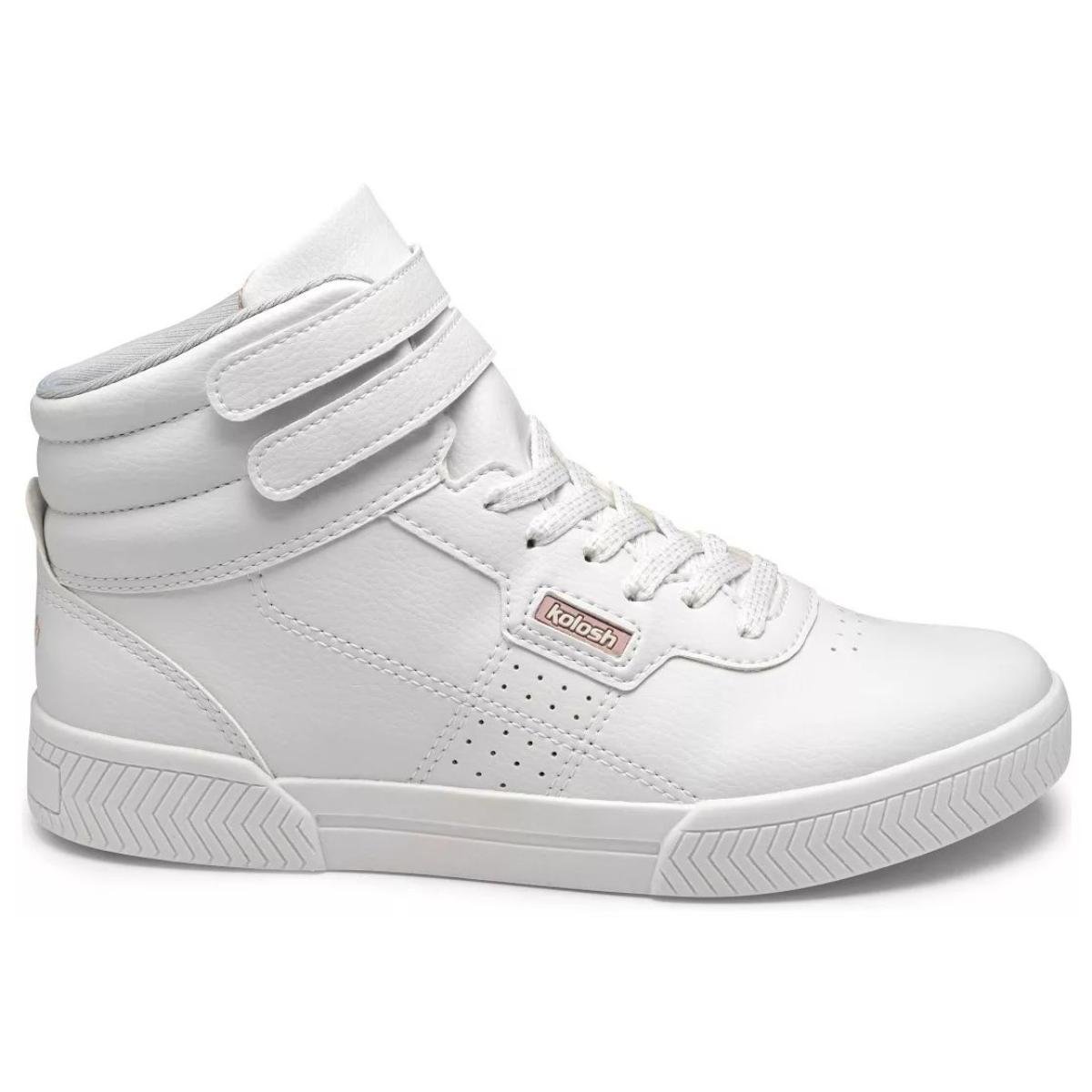 Bota TÃªnis Cano Longo Branco Star Plataforma Tenis All Star Cano