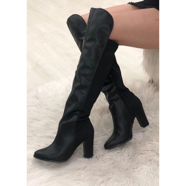 Bota Beira Rio Feminina Over The Knee Knee Salto Grosso CamurÃ