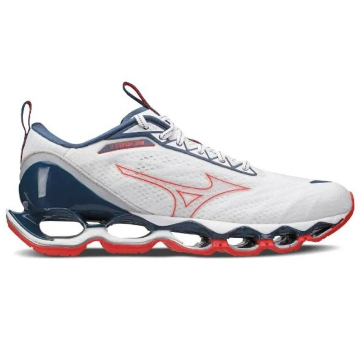 Tenis mizuno branco e hot sale vermelho