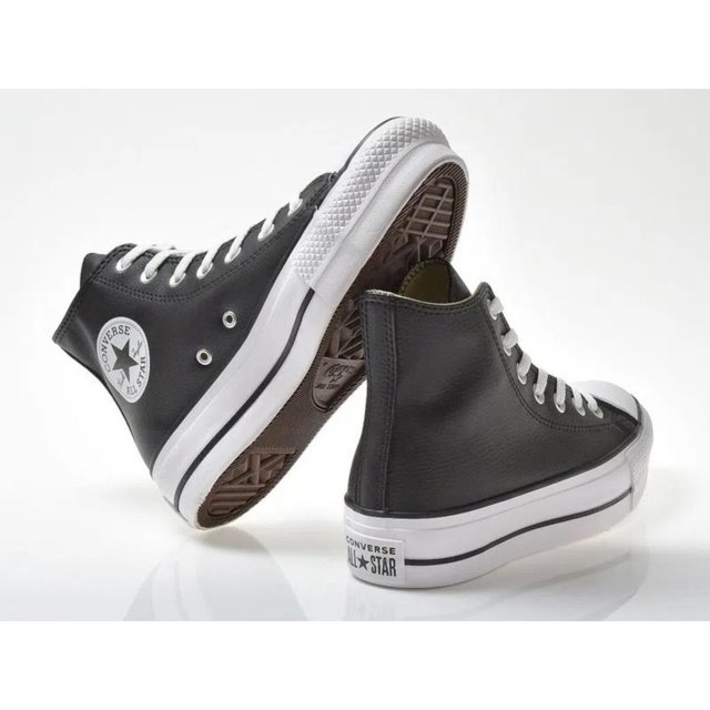 Tênis Converse Chuck Taylor All Star Lift Couro Sintético Preto