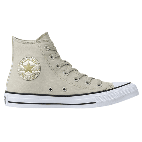 Tênis Converse Chuck Taylor All Star Hi Authentic Glam Bege Claro