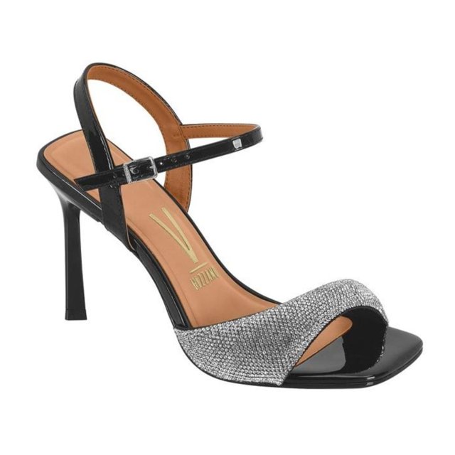Sandália Vizzano Salto Alto Feminina Strass Terê Calçados