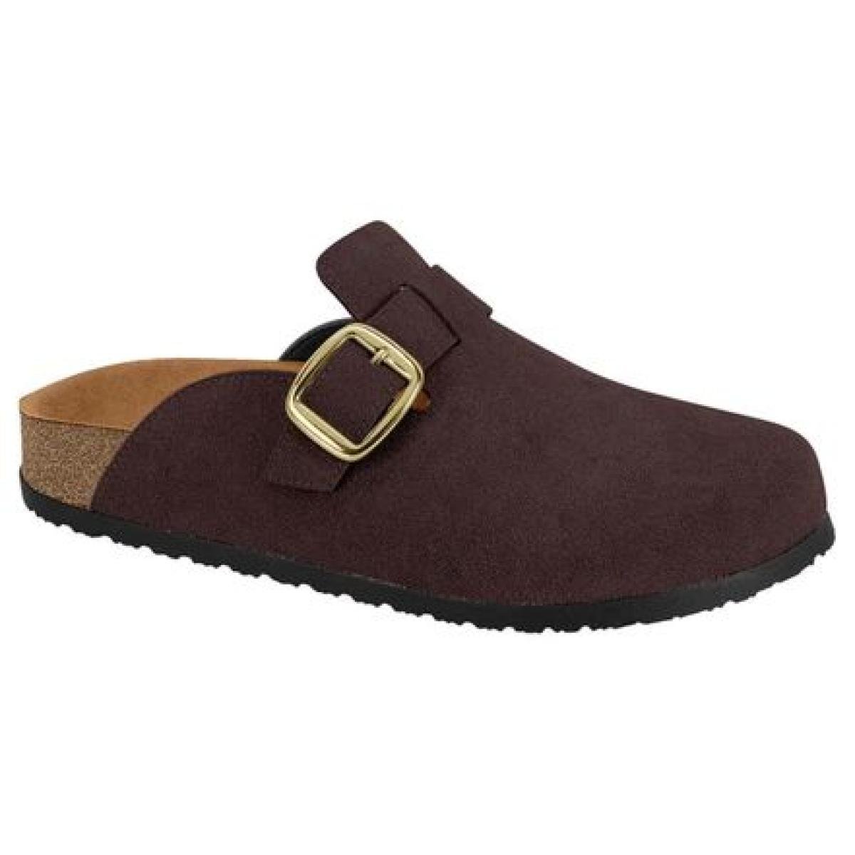 Mule Clog Beira Rio Camurção Fivela Casual 4336.101 | Terê Calçados