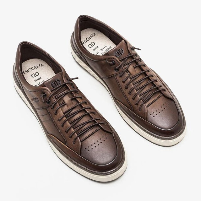 Sapatênis Democrata City Recortes Couro 240106 Terê Calçados