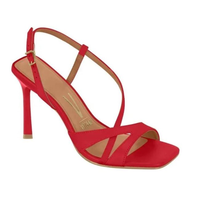 Sandalia Vizzano Salto Alto Salto Vizzano Sapato De Salto Vermelho